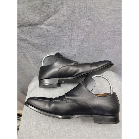 Magnanni Black Leather Double Monkstrap Dress Shoe 45 EUR Men\'s Slip On Loafer main image 16